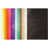 Glanzpapier, Blatt 24x32 cm, 80 g, Sortierte Farben, 50 Bl./ 1 Pck