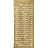 Sticker, Blatt 10x23 cm, Gold, 1 Bl.