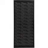 Sticker, Blatt 10x23 cm, Schwarz, 1 Bl.
