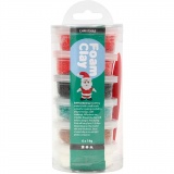 Foam Clay® , Weihnachtsfarben, 6x14 g/ 1 Pck