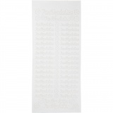 Sticker, Blatt 10x23 cm, Weiß, 1 Bl.