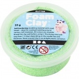 Foam Clay® , Glitter, Grün, 35 g/ 1 Dose