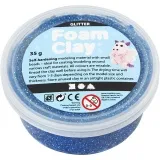 Foam Clay® , Glitter, Blau, 35 g/ 1 Dose