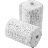 Gipsbinden, L 2,7 M, B 7,5 cm, Weiß, 2 Rolle/ 1 Pck
