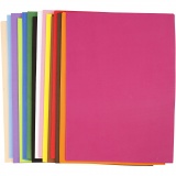 EVA-Schaumstoff, A3, Blatt 297x420 mm, Dicke 2 mm, Sortierte Farben, 30 Bl. sort./ 1 Pck