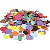 Moosgummikreise, D 12+20+32 mm, Sortierte Farben, 300 sort./ 1 Pck