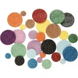 Moosgummikreise, Kreise, D 12+20+32 mm, 150 Stk/ 1 Pck