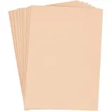 Moosgummi , A4, Blatt 210x297 mm, Dicke 2 mm, Creme, 10 Bl./ 1 Pck
