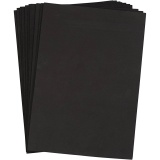 EVA-Schaumstoff, A4, Blatt 210x297 mm, Dicke 2 mm, Schwarz, 10 Bl./ 1 Pck