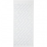 Sticker, 10x23 cm, Weiß, 1 Bl.
