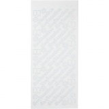 Sticker, Blatt 10x23 cm, Weiß, 1 Bl.