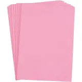 Moosgummi , A4, Blatt 210x297 mm, Dicke 2 mm, Rosa, 10 Bl./ 1 Pck