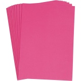 EVA-Schaumstoff, A4, Blatt 210x297 mm, Dicke 2 mm, Pink, 10 Bl./ 1 Pck