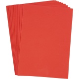 EVA-Schaumstoff, A4, Blatt 210x297 mm, Dicke 2 mm, Rot, 10 Bl./ 1 Pck