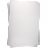 Plastikschrumpfplatten, Blatt 20x30 cm, Dicke 0,3 mm, Matt transparent, 100 Bl./ 1 Pck