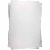 Plastikschrumpfplatten, Blatt 20x30 cm, Dicke 0,3 mm, Mattweiß, 10 Bl./ 1 Pck