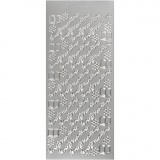 Sticker, Silber, 1 Bl.
