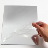 Spiegelfolie aus Plastik, Blatt 29,5x21 cm, Dicke 1,1 mm, 1 Bl.