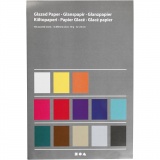 Glanzpapier, Blatt 32x48 cm, 80 g, Sortierte Farben, 100 Bl./ 1 Pck