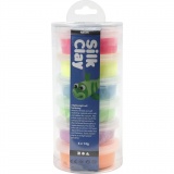 Silk Clay®, Neonfarben, 6x14 g/ 1 Pck