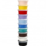 Silk Clay®, Basic 1, Sortierte Farben, 10x40 g/ 1 Pck