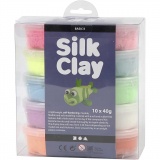Silk Clay®, Basic 2, Sortierte Farben, 10x40 g/ 1 Pck