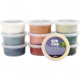 Silk Clay®, sanfte, dezente Farben, 10x40 g/ 1 Pck
