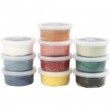 Silk Clay®, sanfte, dezente Farben, 10x40 g/ 1 Pck