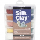 Silk Clay®, sanfte, dezente Farben, 10x40 g/ 1 Pck