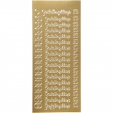 Sticker, 10x23 cm, Gold, 1 Bl.