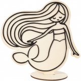 Deko-Figur, Meerjungfrau, H: 18 cm, 1 Stk