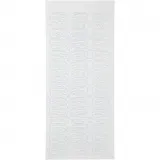 Sticker, Kappen, Blatt 10x23 cm, Weiß, 1 Bl.