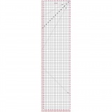 Patchwork Lineal, Größe 15x60 cm, 1 Stk