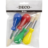 Ballon-Pinsel, L 11,5 cm, B 11 mm, D 13 mm, rund, 4 Stk/ 1 Pck