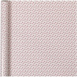Geschenkpapier, Trompete, B 70 cm, 80 g, Rot, Weiß, 4 m/ 1 Rolle