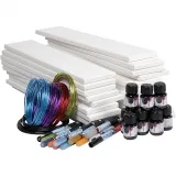 Materialset für Aquarellbilder im Längsformat, Weiß, 20 Stck., 1 Set