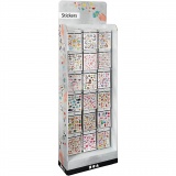 Sticker Display - Sortiment, H 1500 mm, T 250 mm, B 580 mm, 432 Teile/ 1 Pck