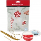 Mini Kreativ Set, Zuckerstange - Weihnachtsdeko zum Anhängen, 1 Pck