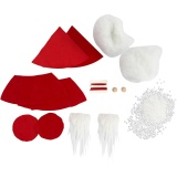 Mini Kreativ Set, Weihnachtswichtel, H 12 cm, Rot, 1 Pck