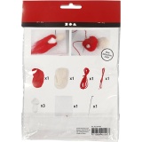 Mini Kreativ Set, Fliegenpilz mit Kordel, H 5.5 cm, 1 Set