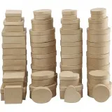 Schachteln, H 5-7,5 cm, D 10-18 cm, 72 Stk/ 1 Pck