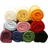 Fleece, L 125 cm, B 150 cm, Sortierte Farben, 10 Stk/ 1 Pck