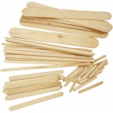 Eisstiele, 5,5+11,5+19+20 cm, 6+10+25 mm, Natur, 4250Stk/ 1 Pck