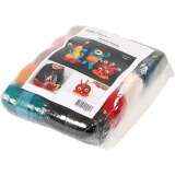 Nadelfilzen, Anfänger-Set , Sortierte Farben, 1 Set
