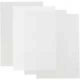 Schrumpffolie, Blatt 20x30 cm, Dicke 0,3 mm, Glänzend transparent, Matt transparent, Mattweiß, 4 Bl./ 1 Pck