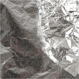 Blattmetall, 16x16 cm, Silber, 25 Bl./ 1 Pck, 0,625 m2