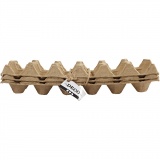 Eierkartons, H 5 cm, L 30,5 cm, B 11 cm, 3 Stk/ 1 Pck