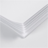Notizblock, Größe 9,5x16,6 cm, Glänzend, 32 , 100 g, Weiß, 1 Stk