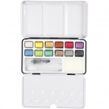 Art Aquarellfarbe, Metallic-Farben, 12 Farbe/ 1 Pck