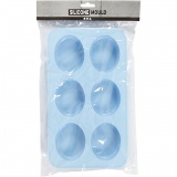 Silikonform, H 2,4 cm, L 7,7 cm, B 6 cm, 6x100 ml, 1 Stk